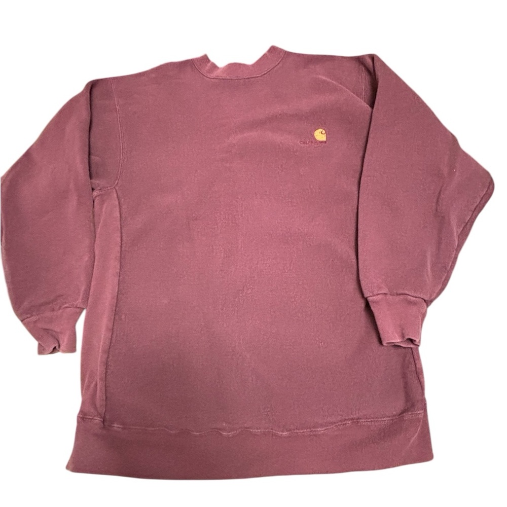 Vintage 90s Carhartt Rugged Outdoor Wear Crewneck Sweatshirt Size M Maroon